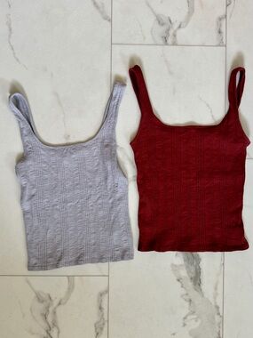 2 Square Neck Tanks